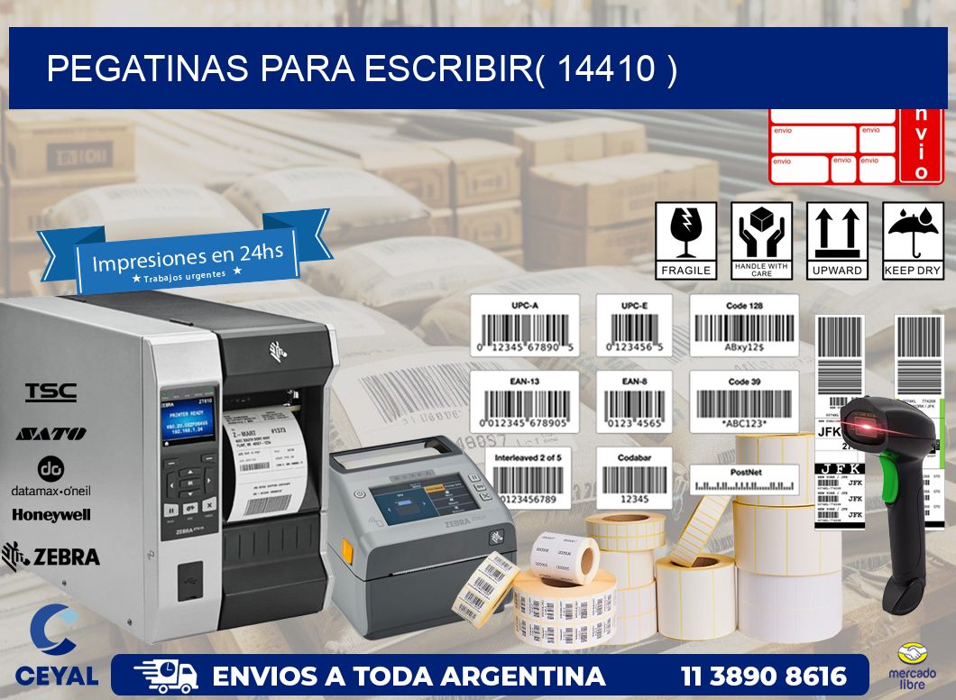 PEGATINAS PARA ESCRIBIR( 14410 )