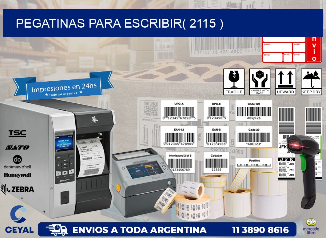 PEGATINAS PARA ESCRIBIR( 2115 )