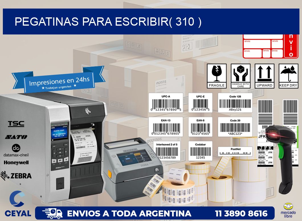 PEGATINAS PARA ESCRIBIR( 310 )