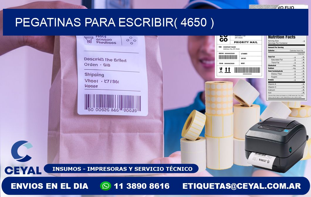 PEGATINAS PARA ESCRIBIR( 4650 )