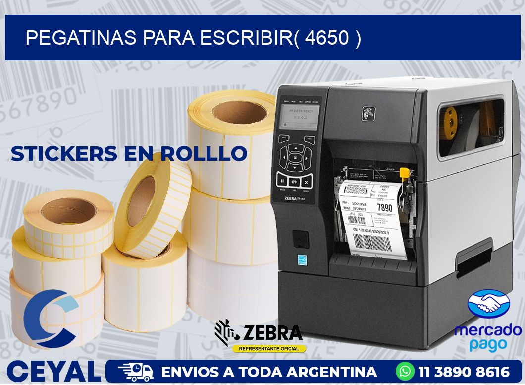 PEGATINAS PARA ESCRIBIR( 4650 )