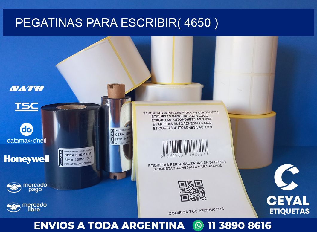 PEGATINAS PARA ESCRIBIR( 4650 )