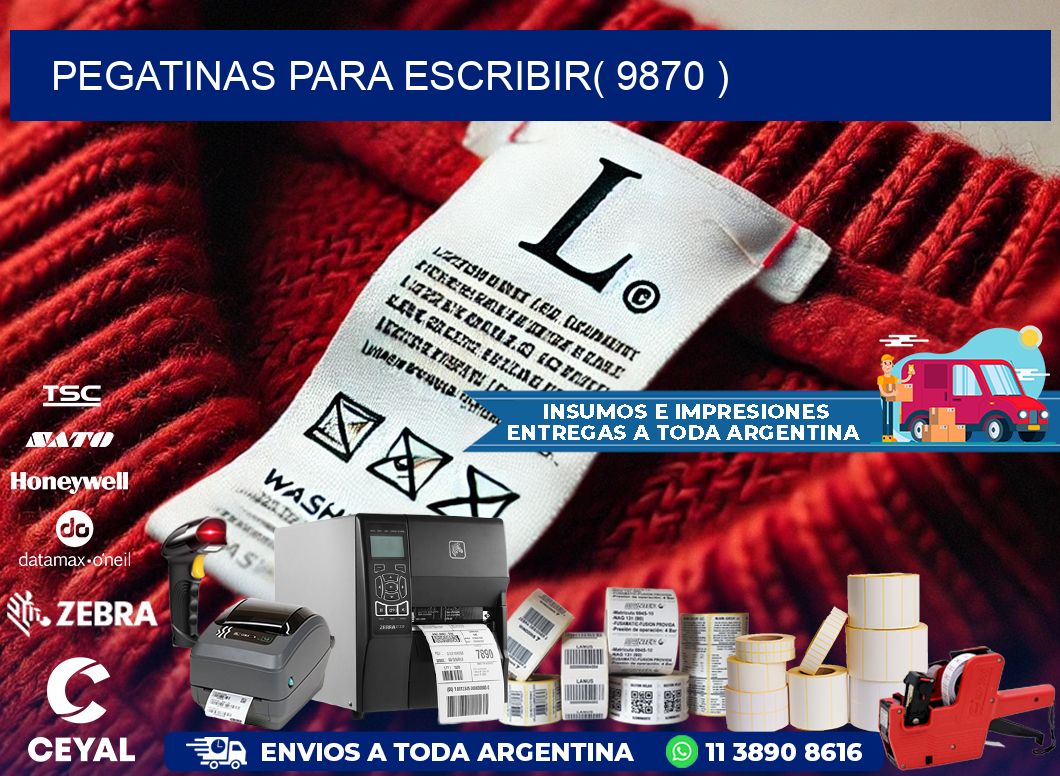 PEGATINAS PARA ESCRIBIR( 9870 )