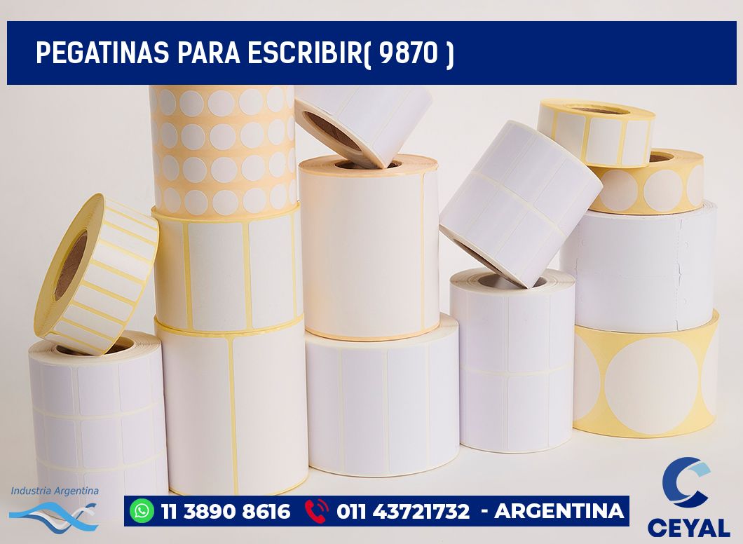 PEGATINAS PARA ESCRIBIR( 9870 )