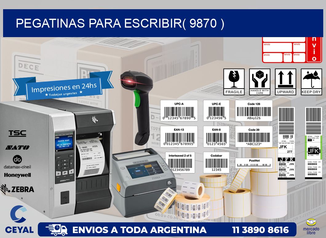 PEGATINAS PARA ESCRIBIR( 9870 )