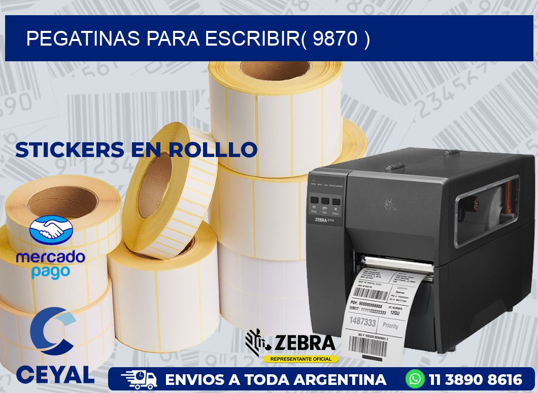 PEGATINAS PARA ESCRIBIR( 9870 )