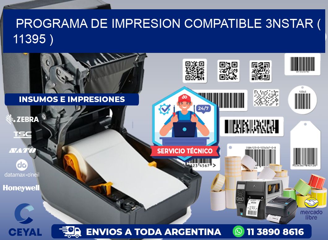 PROGRAMA DE IMPRESION COMPATIBLE 3NSTAR ( 11395 )