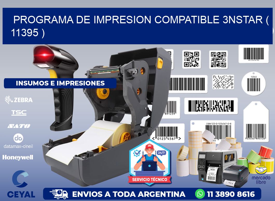 PROGRAMA DE IMPRESION COMPATIBLE 3NSTAR ( 11395 )