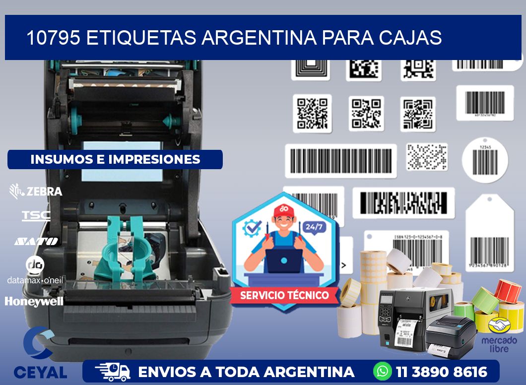 10795 ETIQUETAS ARGENTINA PARA CAJAS