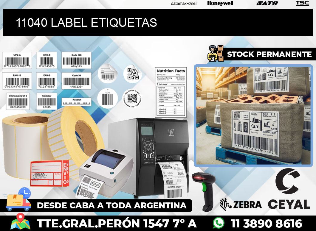 11040 LABEL ETIQUETAS