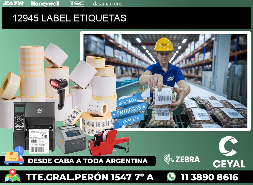 12945 LABEL ETIQUETAS