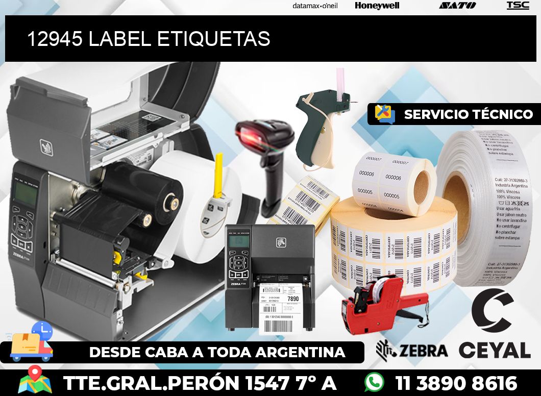 12945 LABEL ETIQUETAS