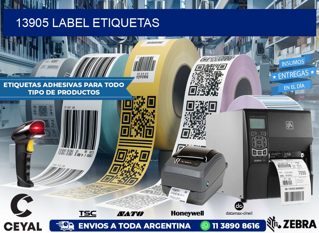 13905 LABEL ETIQUETAS