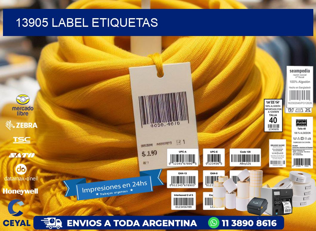 13905 LABEL ETIQUETAS