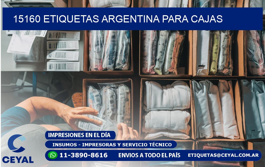 15160 ETIQUETAS ARGENTINA PARA CAJAS