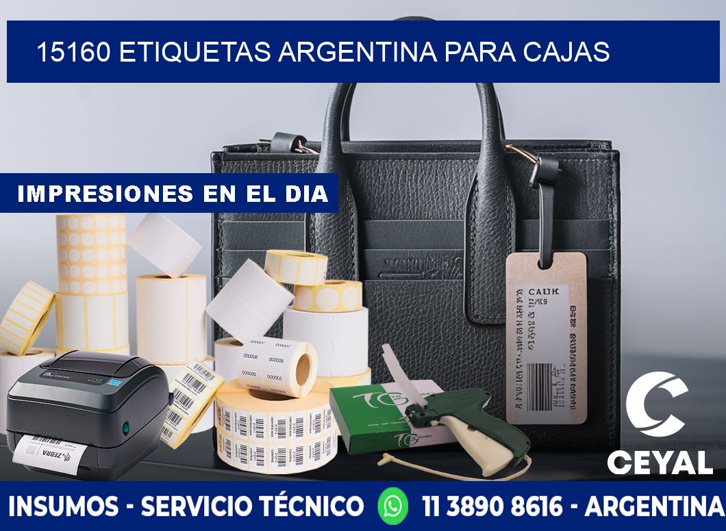 15160 ETIQUETAS ARGENTINA PARA CAJAS