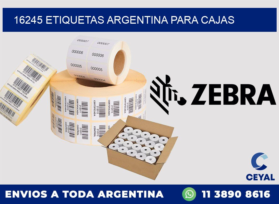 16245 ETIQUETAS ARGENTINA PARA CAJAS