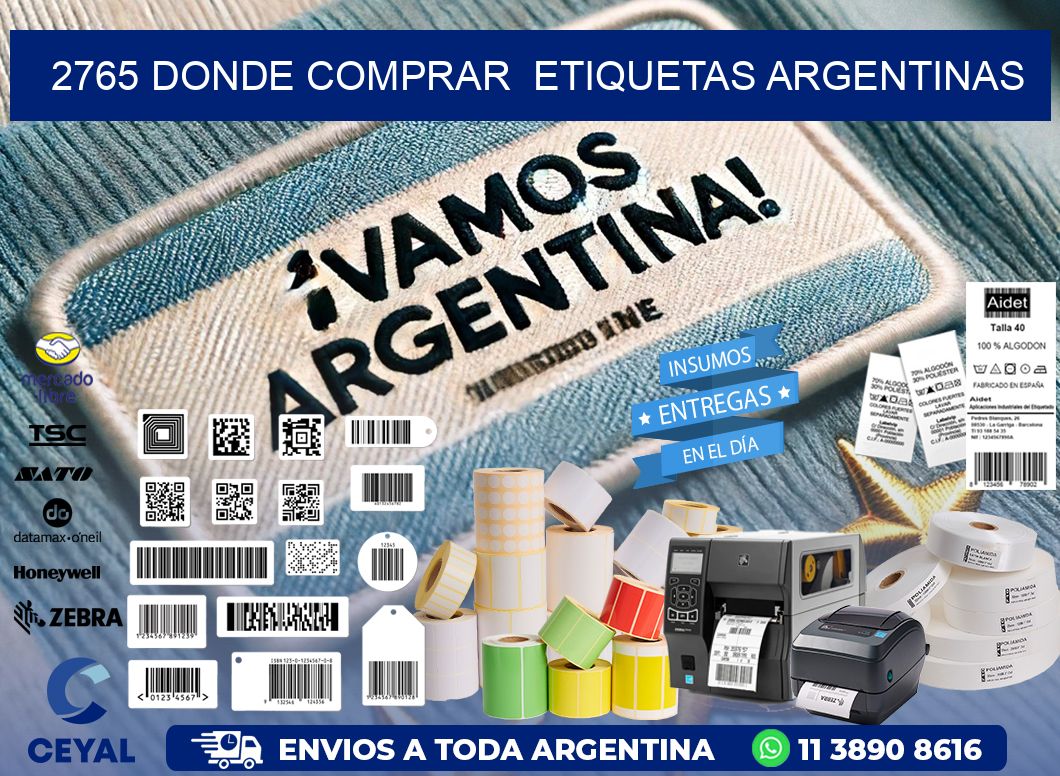 2765 DONDE COMPRAR  ETIQUETAS ARGENTINAS