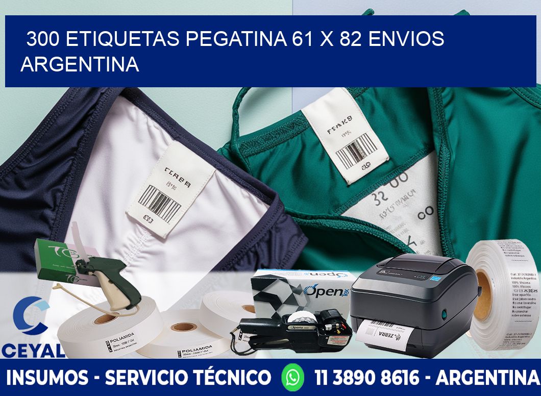 300 ETIQUETAS PEGATINA 61 x 82 ENVIOS ARGENTINA