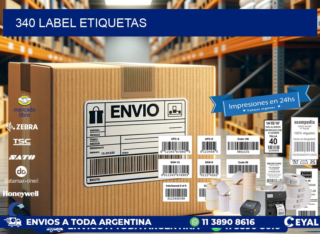 340 LABEL ETIQUETAS