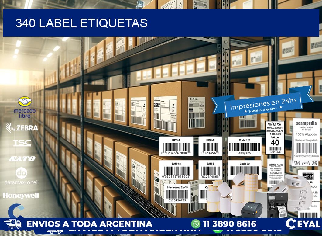 340 LABEL ETIQUETAS