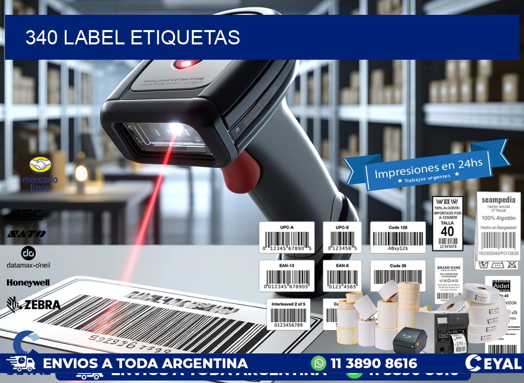 340 LABEL ETIQUETAS