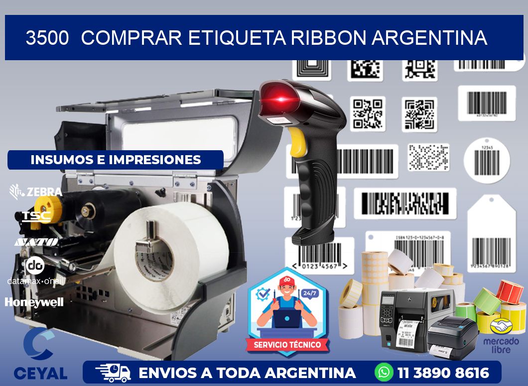 3500  COMPRAR ETIQUETA RIBBON ARGENTINA