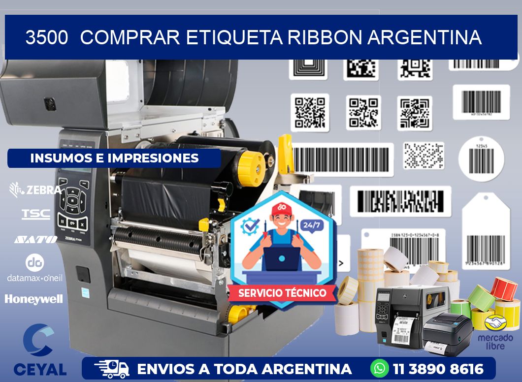 3500  COMPRAR ETIQUETA RIBBON ARGENTINA