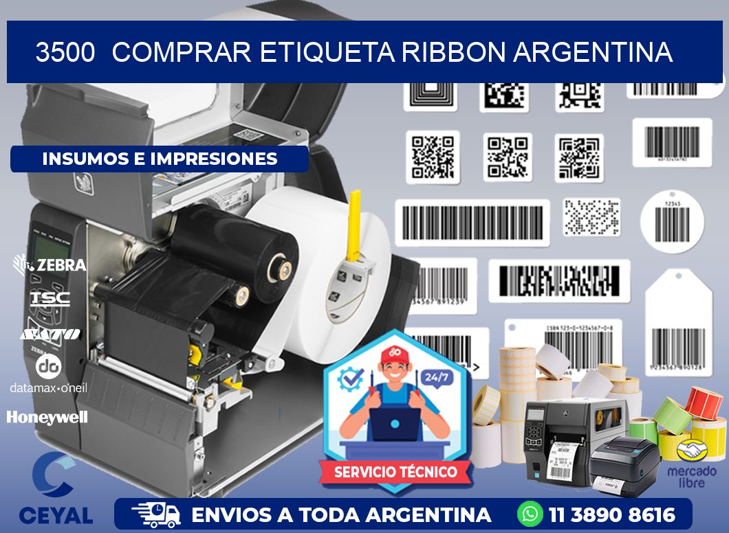 3500  COMPRAR ETIQUETA RIBBON ARGENTINA