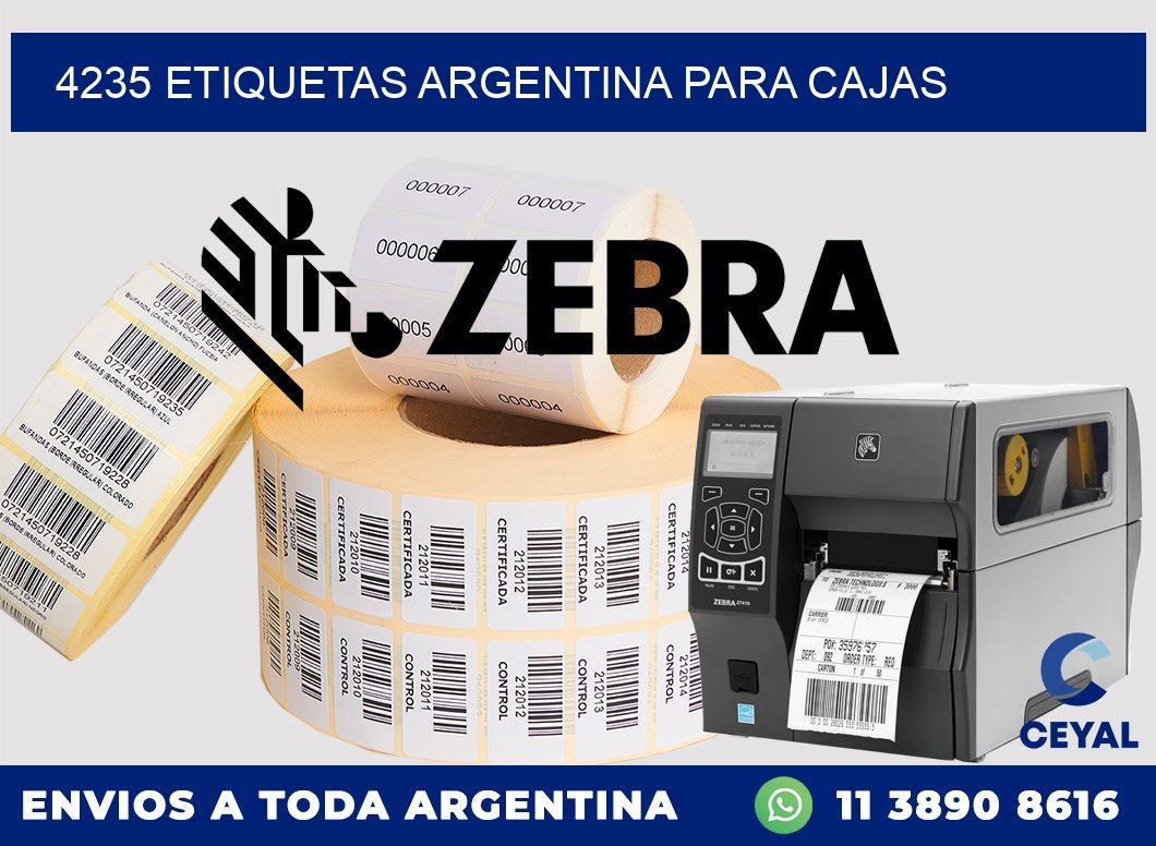 4235 ETIQUETAS ARGENTINA PARA CAJAS