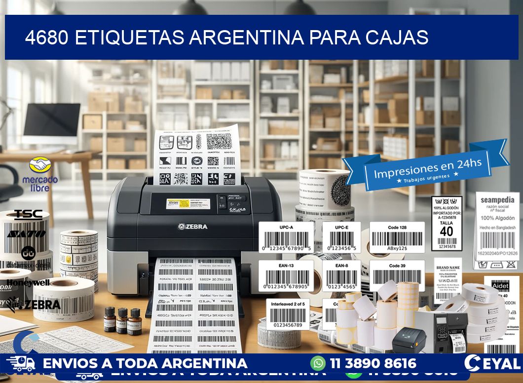 4680 ETIQUETAS ARGENTINA PARA CAJAS