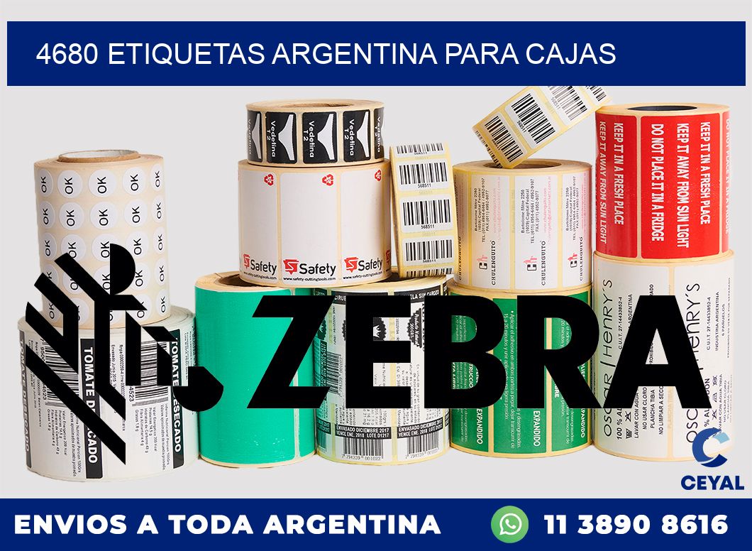 4680 ETIQUETAS ARGENTINA PARA CAJAS