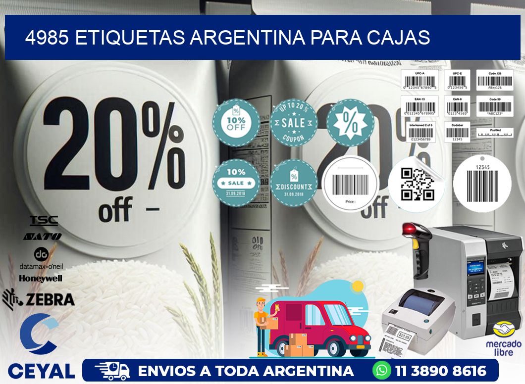 4985 ETIQUETAS ARGENTINA PARA CAJAS