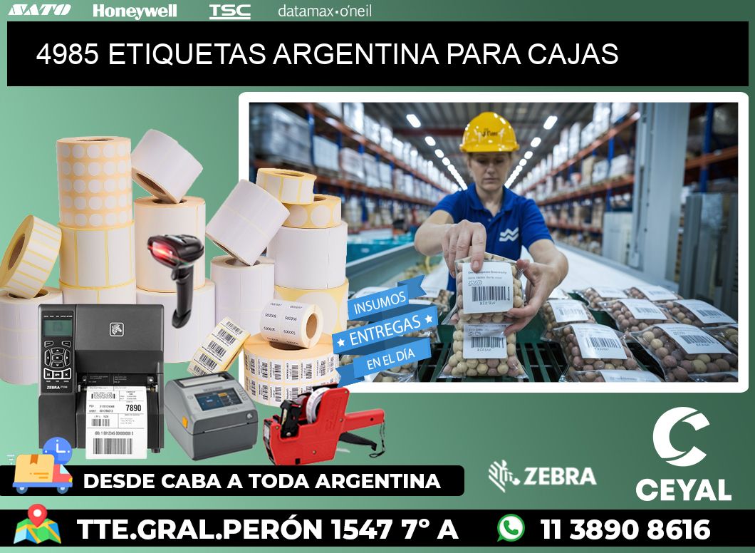 4985 ETIQUETAS ARGENTINA PARA CAJAS