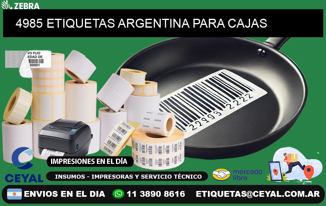 4985 ETIQUETAS ARGENTINA PARA CAJAS