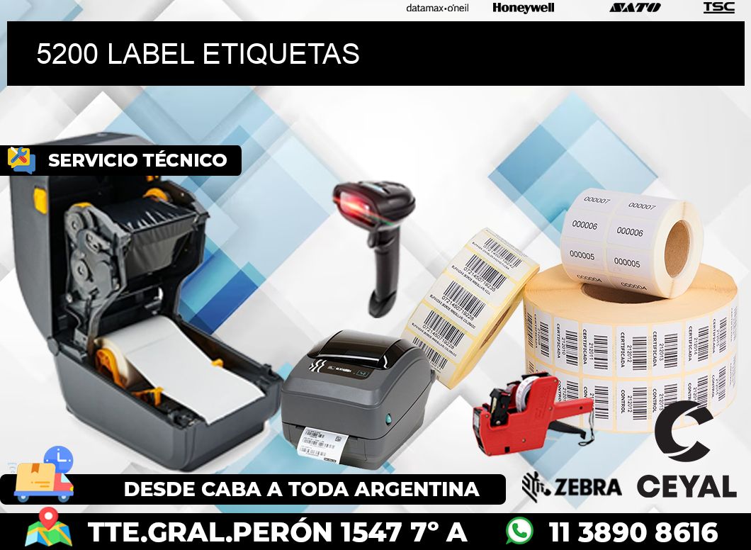 5200 LABEL ETIQUETAS