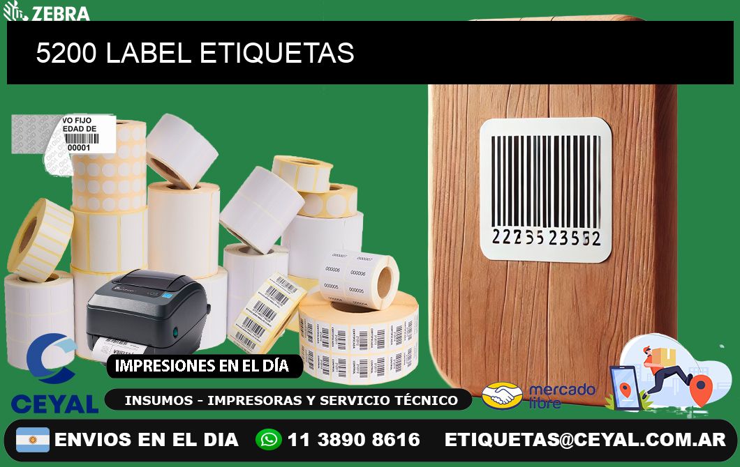 5200 LABEL ETIQUETAS