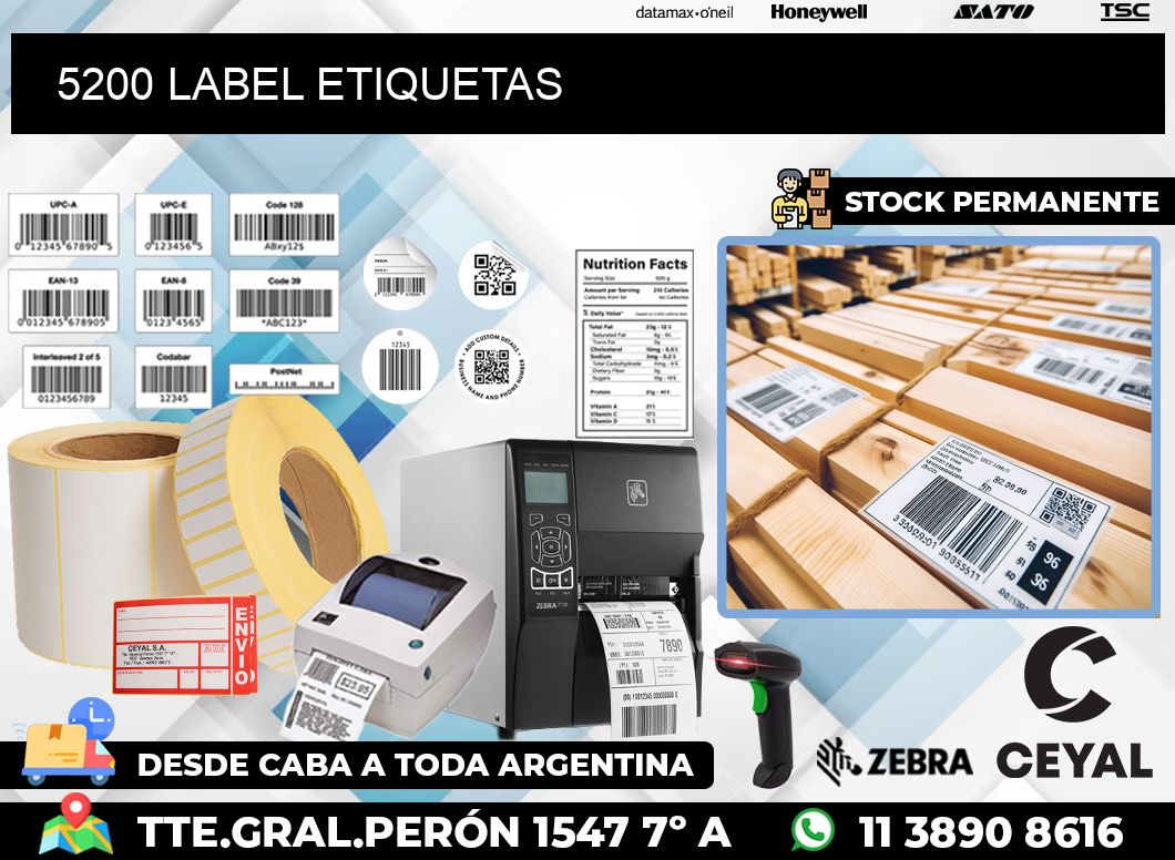 5200 LABEL ETIQUETAS