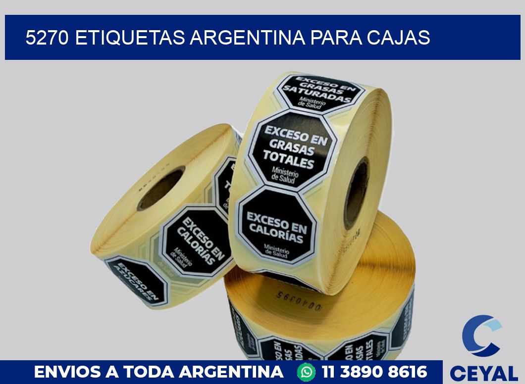 5270 ETIQUETAS ARGENTINA PARA CAJAS