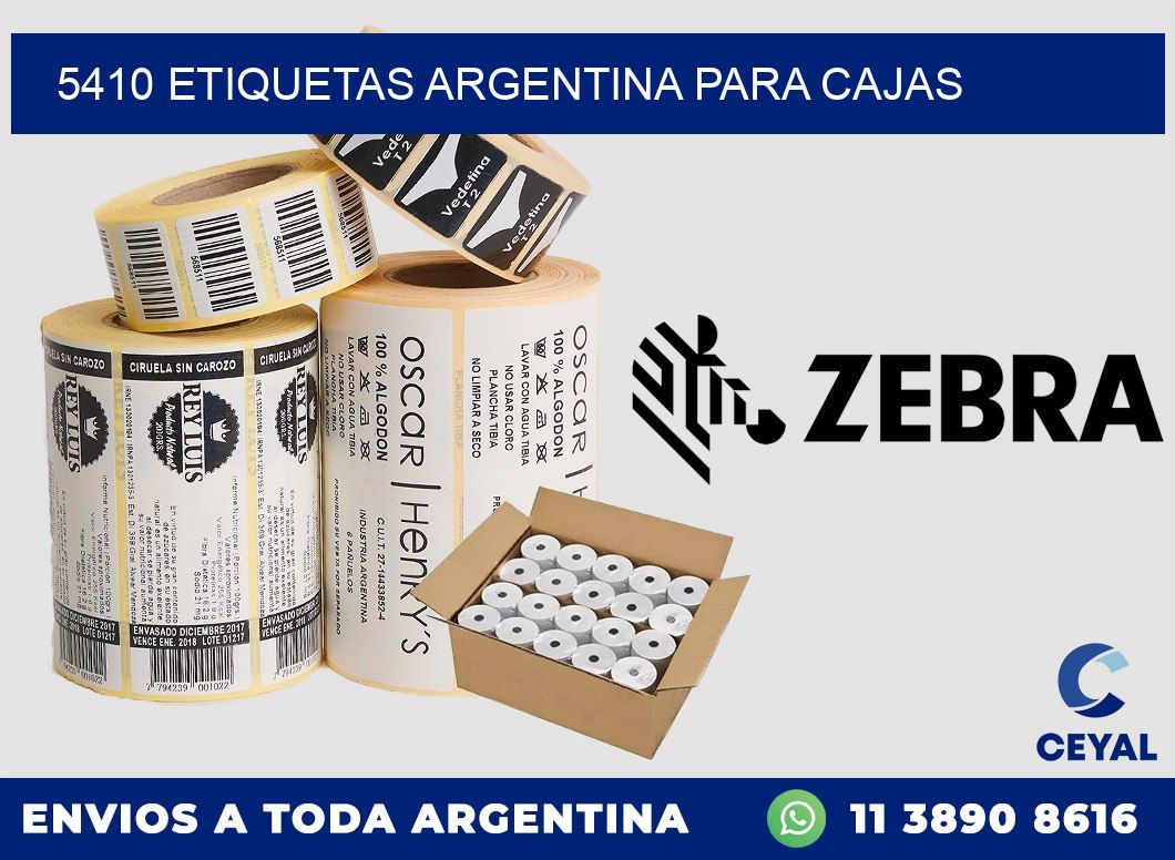 5410 ETIQUETAS ARGENTINA PARA CAJAS