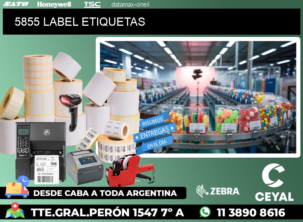 5855 LABEL ETIQUETAS