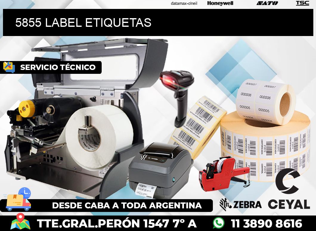 5855 LABEL ETIQUETAS