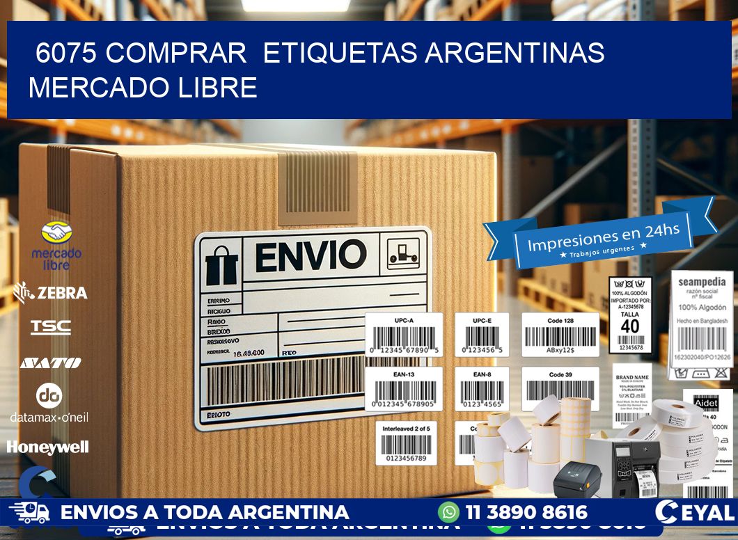 6075 COMPRAR  ETIQUETAS ARGENTINAS MERCADO LIBRE