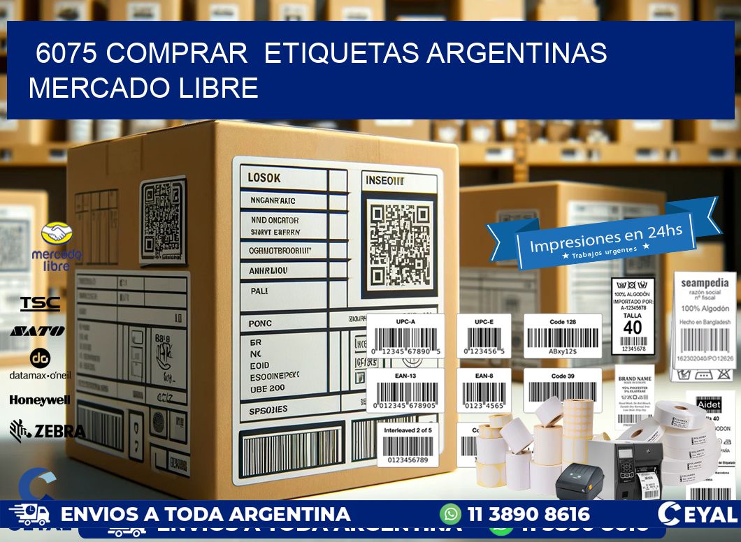 6075 COMPRAR  ETIQUETAS ARGENTINAS MERCADO LIBRE