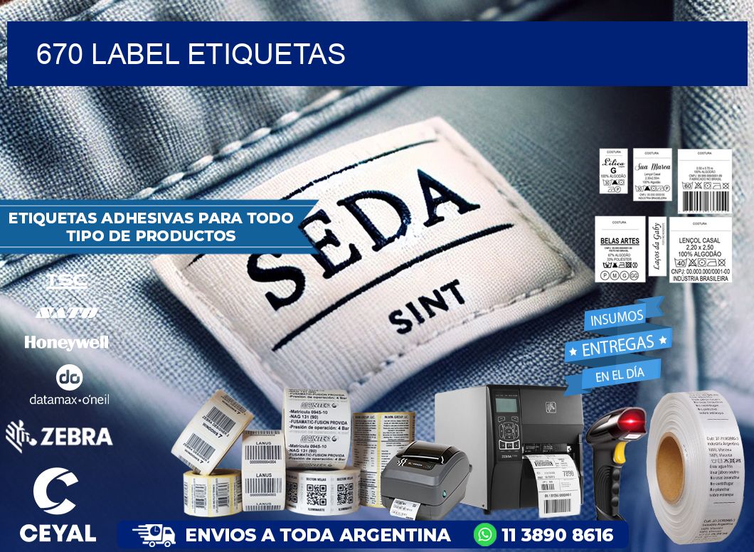 670 LABEL ETIQUETAS