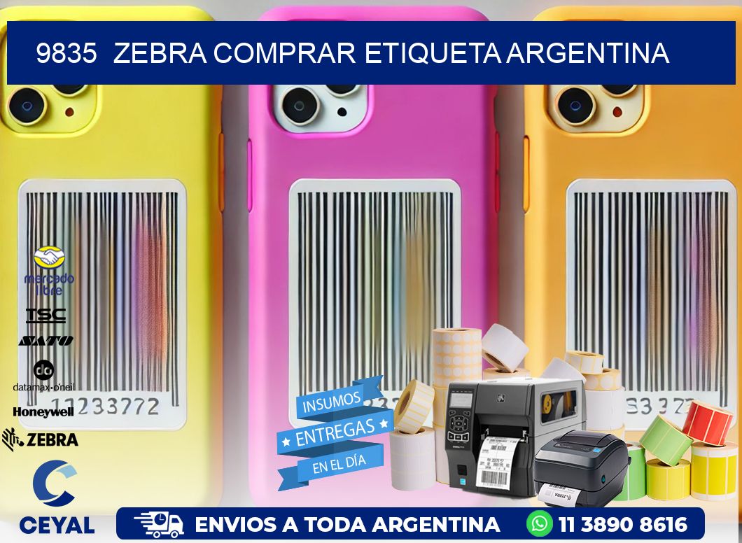 9835  ZEBRA COMPRAR ETIQUETA ARGENTINA