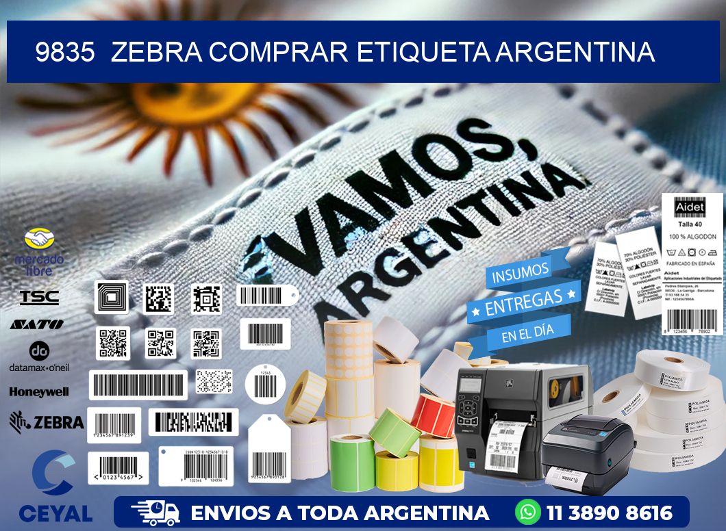 9835  ZEBRA COMPRAR ETIQUETA ARGENTINA