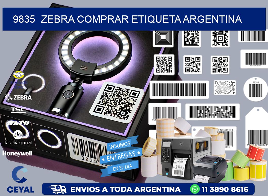 9835  ZEBRA COMPRAR ETIQUETA ARGENTINA