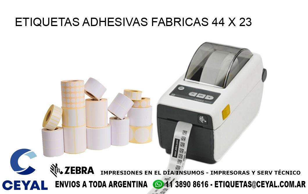 ETIQUETAS ADHESIVAS FABRICAS 44 x 23