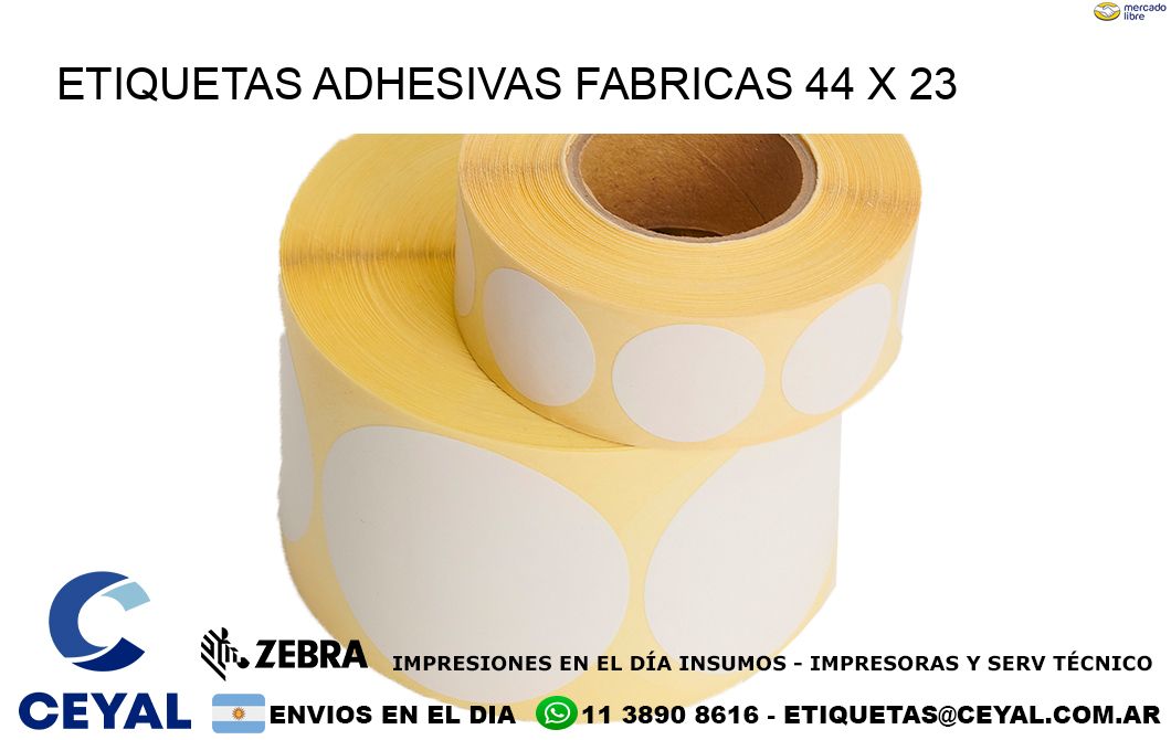 ETIQUETAS ADHESIVAS FABRICAS 44 x 23